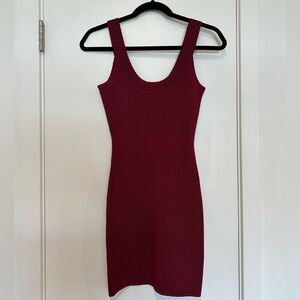 BCBGMaxAzria Casper Bodycon Dress in Ruby